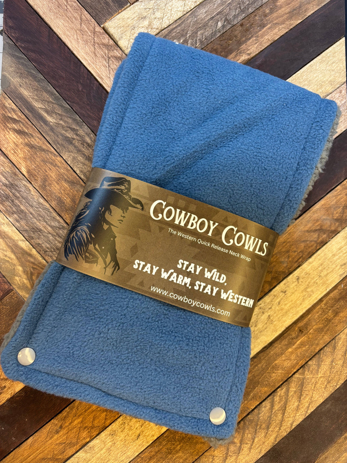 Storm blue Cowboy Cowl