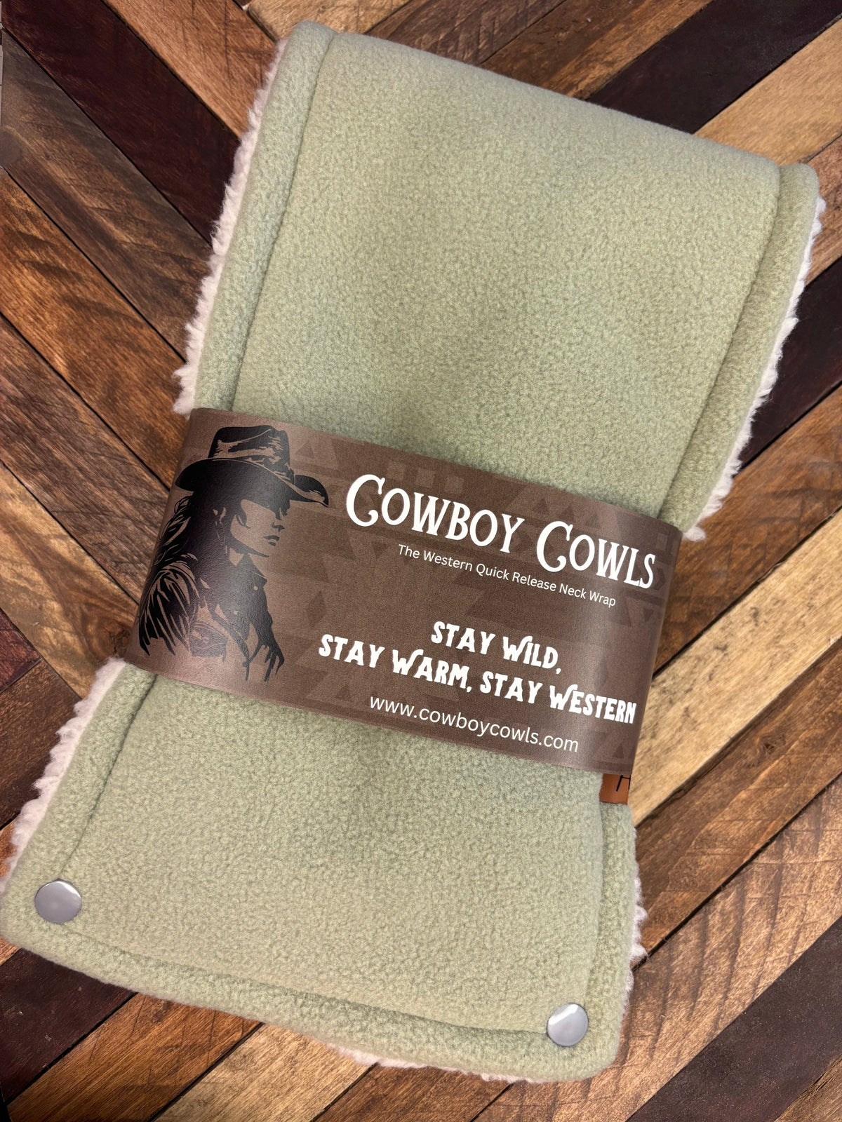 Pistachio green Cowboy Cowl