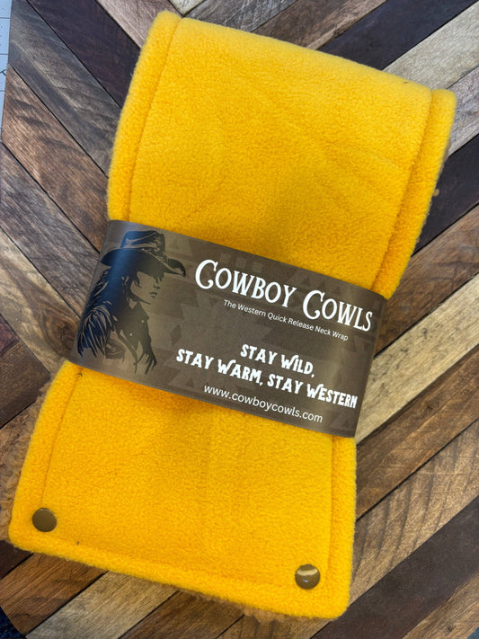 Sunflower yellow Cowboy Cowl